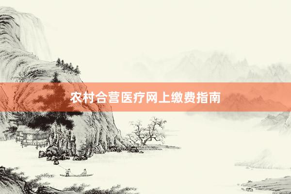 农村合营医疗网上缴费指南